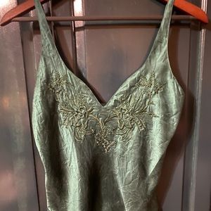 DARK GREEN VICTORIA SECRET TANK TOP